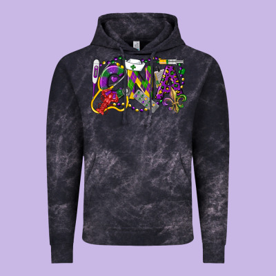 Cna Certified Nursing Assistant Mardi Gras Vintage Hoodie Designed By Lillyallendesigns