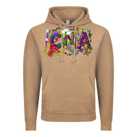 Vintage Coffee CNA Certified Nursing Assistant Mardi Gras Vintage Hoodie - LillyAllenDesigns