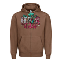 Chestnut hair stylist Zipper Hoodie - OliviaCreatesArt