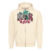 Sandshell hair stylist Zipper Hoodie - OliviaCreatesArt