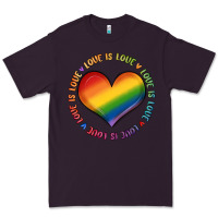 Plum love is love Premium Tee - MaliasSmallBusiness