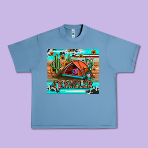Traveler Tumbler Urban Heavy Tee Designed By Jahusdesignshop