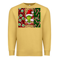 Antique Gold green christmas gnome Premium Sweatshirt - FaDigitalArtStudio