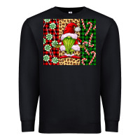 Black green christmas gnome Premium Sweatshirt - FaDigitalArtStudio