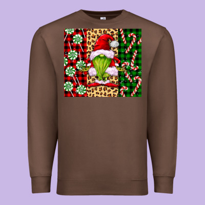 Green Christmas Gnome Premium Sweatshirt Designed By Fadigitalartstudio