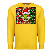 Lemon green christmas gnome Premium Sweatshirt - FaDigitalArtStudio