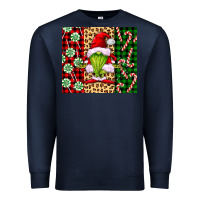 Navy green christmas gnome Premium Sweatshirt - FaDigitalArtStudio