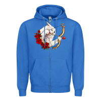 True Royal cupid cat Zipper Hoodie - OliviaCreatesArt