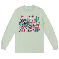 Matcha some bunny needs coffee easter Long Sleeve Tee - Jasminsmagicworld