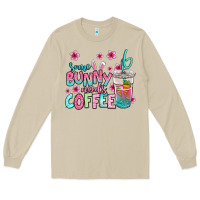 Mushroom some bunny needs coffee easter Long Sleeve Tee - Jasminsmagicworld