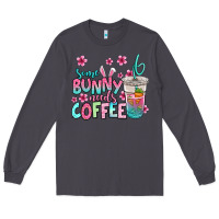 Smoke some bunny needs coffee easter Long Sleeve Tee - Jasminsmagicworld