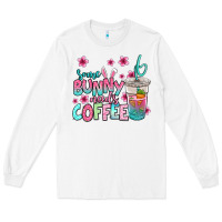 White some bunny needs coffee easter Long Sleeve Tee - Jasminsmagicworld