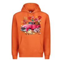Carrot Valentine's Day Truck Farm Animals Premium Hoodie - FaDigitalArtStudio