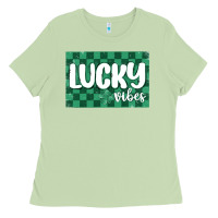 Matcha lucky vibes Ladies Tee - MaliasSmallBusiness