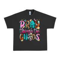 Pigment Black pray through the chaos Urban Heavy Tee - Artiststas