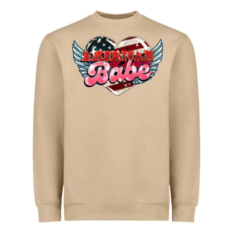 American Babe Heavyweight Sweatshirt by HowdyJamesFarm | Teevron