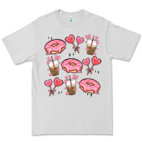 Dove Grey valentines day doodles Premium Tee - MaliasSmallBusiness