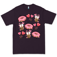 Plum valentines day doodles Premium Tee - MaliasSmallBusiness