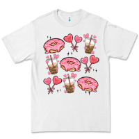 White valentines day doodles Premium Tee - MaliasSmallBusiness