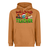Meerkat Santa's Favorite Teacher Heavyweight Hoodie - FaDigitalArtStudio