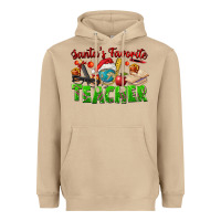 Mushroom Santa's Favorite Teacher Heavyweight Hoodie - FaDigitalArtStudio