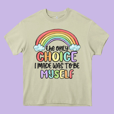 Gay Pride Heavy Core Tee Designed By Maliassmallbusiness