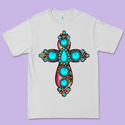 Gemstone Cross Premium Tee Designed By Jahusdesignshop