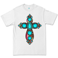 White gemstone cross Premium Tee - JahusDesignShop