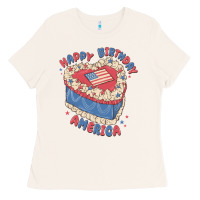 Bone happy birthday america Ladies Tee - MaliasSmallBusiness