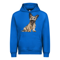 Cobalt Skye Terrier Dog Illustrations Urban Hoodie - LillyAllenDesigns
