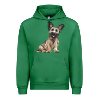 Emerald Skye Terrier Dog Illustrations Urban Hoodie - LillyAllenDesigns