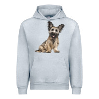 Heather Grey Skye Terrier Dog Illustrations Urban Hoodie - LillyAllenDesigns