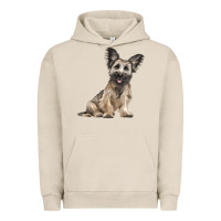 Pigment French Oak Skye Terrier Dog Illustrations Urban Hoodie - LillyAllenDesigns