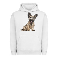 Pigment Lunar Rock Skye Terrier Dog Illustrations Urban Hoodie - LillyAllenDesigns