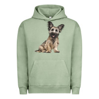 Pigment Oil Green Skye Terrier Dog Illustrations Urban Hoodie - LillyAllenDesigns