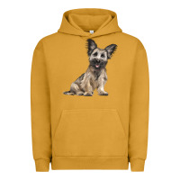 Pigment Peanut Butter Skye Terrier Dog Illustrations Urban Hoodie - LillyAllenDesigns