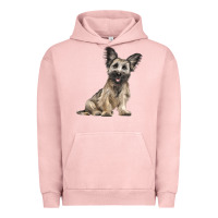 Pigment Salmon Skye Terrier Dog Illustrations Urban Hoodie - LillyAllenDesigns