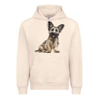 Sandshell Skye Terrier Dog Illustrations Urban Hoodie - LillyAllenDesigns