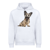 White Skye Terrier Dog Illustrations Urban Hoodie - LillyAllenDesigns