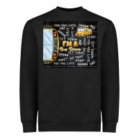 Black i'm a bus driver school bus black Heavyweight Sweatshirt - TumblerDesignByShophia