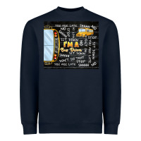 Navy i'm a bus driver school bus black Heavyweight Sweatshirt - TumblerDesignByShophia
