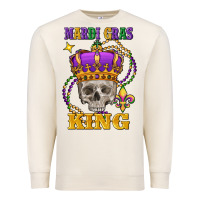 Sandshell skull mardi gras king Premium Sweatshirt - FaDigitalArtStudio