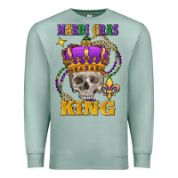 Seafoam skull mardi gras king Premium Sweatshirt - FaDigitalArtStudio