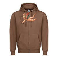 Chestnut cupid olivia Zipper Hoodie - OliviaCreatesArt