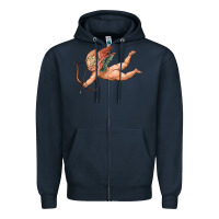 Navy cupid olivia Zipper Hoodie - OliviaCreatesArt