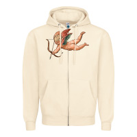 Sandshell cupid olivia Zipper Hoodie - OliviaCreatesArt
