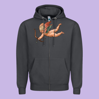 Cupid Olivia Zipper Hoodie Designed By Oliviacreatesart