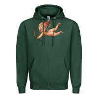 Sports Green cupid olivia Zipper Hoodie - OliviaCreatesArt
