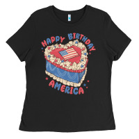 Happy Birthday America Ladies Tee | Teevron