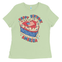 Matcha happy birthday america Ladies Tee - MaliasSmallBusiness